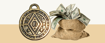 Coin, the amulet money and good luck