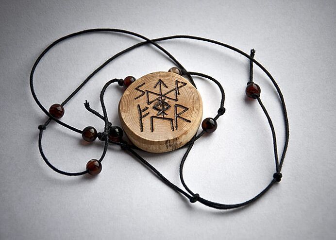 amulet made of wood