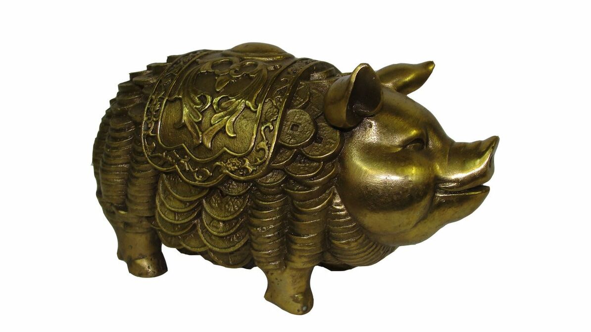 The amulet for good luck and prosperity - a pig
