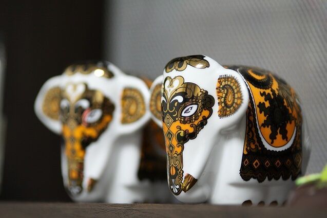 The elephant-shaped figurine brings career success