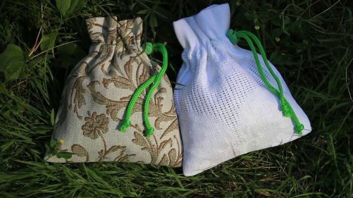Home bags with herbs and stones, bring success at work